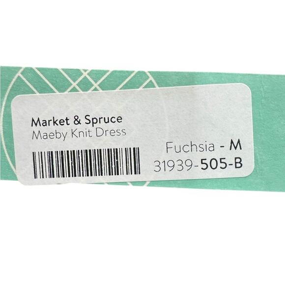 Market & Spruce MAEBY Abstract Long Sleeve Knit Dress NEW Size Medium - Picture 6 of 12